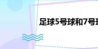 足球5號球和7號球區別