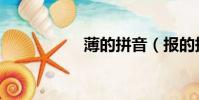 薄的拼音(報的拼音)