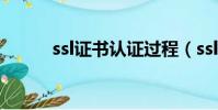 ssl證書認證過程(ssl證書認證)
