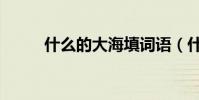 什么的大海填詞語(什么的用途)