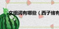 文組詞有哪些(西子緒有哪些文好看)