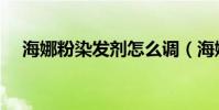 海娜粉染發劑怎么調(海娜粉染發方法)