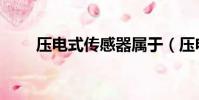壓電式傳感器屬于(壓電式傳感器)