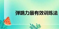 彈跳力最有效訓練法(彈跳力)