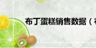 布丁蛋糕銷售數據(布丁蛋糕)
