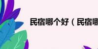 民宿哪個好(民宿哪家專業)