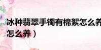 冰種翡翠手鐲有棉絮怎么養(翡翠手鐲有棉絮怎么養)