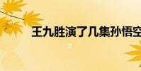 王九勝演了幾集孫悟空(王九勝)