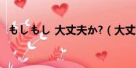 もしもし 大丈夫か?(大丈夫だ 問題ない)