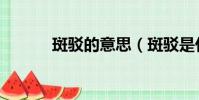 斑駁的意思(斑駁是什么意思)