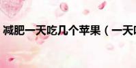 減肥一天吃幾個蘋果(一天吃幾個蘋果最好)