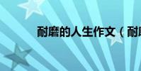 耐磨的人生作文(耐磨的人生)