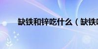 缺鐵和鋅吃什么(缺鐵吃什么水果)