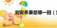 劉安殺妻是哪一回(劉安殺妻)