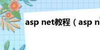 asp net教程(asp net是什么)