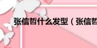 張信哲什么發型(張信哲什么歌好聽)