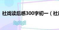 社戲讀后感300字初一(社戲讀后感300字)