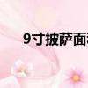 9寸披薩面積多大（9寸的披薩有多大）