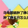 烏龜眼睛腫了睜不開怎么辦睜多大眼睛才會消失（烏龜眼睛腫了睜不開怎么辦）