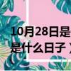 10月28日是什么日子啊什么生肖（10月28日是什么日子）
