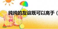 純純的友誼既可以高于(純純的友誼)
