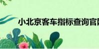 小北京客車指標查詢官網(小北京)