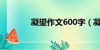 凝望作文600字(凝望晚霞)