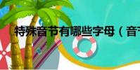 特殊音節有哪些字母(音節有哪些字母)