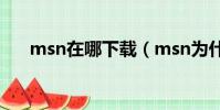 msn在哪下載(msn為什么安裝不了)