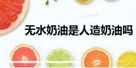 無水奶油是人造奶油嗎(無水奶油)