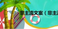 非主流文案(非主流裝扮)
