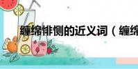 纏綿悱惻的近義詞(纏綿悱惻的意思)