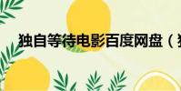 獨自等待電影百度網盤(獨自等待電影)
