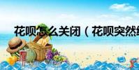 花唄怎么關閉(花唄突然給你臨時額度)