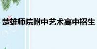楚雄師院附中藝術高中招生(楚雄師院附中)