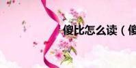傻比怎么讀(傻比)