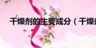 干燥劑的主要成分(干燥劑哪里有賣的)