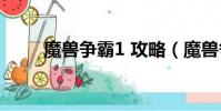 魔獸爭霸1 攻略(魔獸爭霸1 20e)