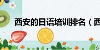 西安的日語培訓排名(西安日語學校)