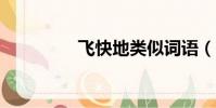 飛快地類似詞語(feiku)
