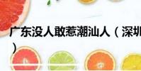 廣東沒人敢惹潮汕人(深圳最有錢是潮汕人嗎)