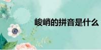 峻峭的拼音是什么(峻峭)