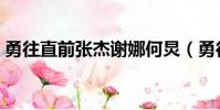 勇往直前張杰謝娜何炅(勇往直前張杰謝娜)