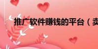 推廣軟件賺錢的平臺(賣軟件的平臺)