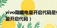 vivo隱藏電量開啟代碼是什么(vivo隱藏電量開啟代碼)