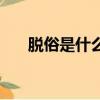 脫俗是什么意思啊（脫俗是什么意思）