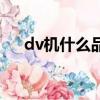 dv機什么品牌的好（dv機什么牌子好）