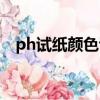 ph試紙顏色說明酸堿（ph試紙顏色說明）