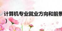計算機專業就業方向和前景(計算機專業就業)
