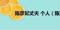 陳彥妃丈夫 個人(陳彥妃男友)